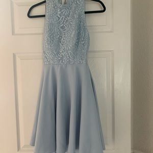 Sky blue dress